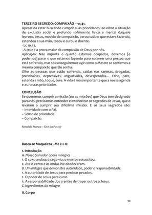 Sermões Missionários - Centenas de esboços de sermões sobre Evangelização e Missões — page 90