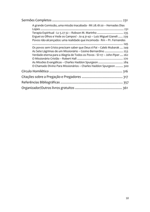 Sermões Missionários - Centenas de esboços de sermões sobre Evangelização e Missões — page 10
