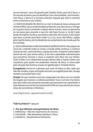 Sermões Missionários - Centenas de esboços de sermões sobre Evangelização e Missões — page 99