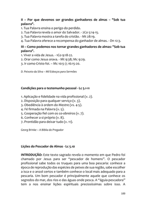 Sermões Missionários - Centenas de esboços de sermões sobre Evangelização e Missões — page 100