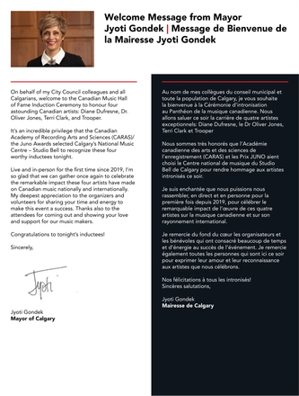 The Canadian Music Hall of Fame Ceremony 2023 — page 5