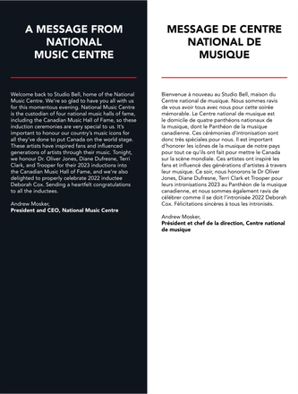 The Canadian Music Hall of Fame Ceremony 2023 — page 7