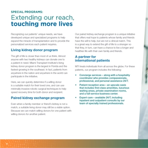 Miami Transplant Institute - The Miracle of Transplantation — page 12