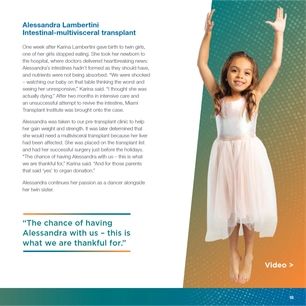 Miami Transplant Institute - The Miracle of Transplantation — page 19