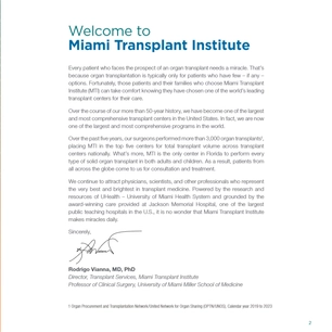 Miami Transplant Institute - The Miracle of Transplantation — page 3