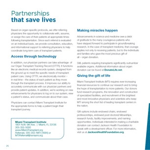 Miami Transplant Institute - The Miracle of Transplantation — page 26