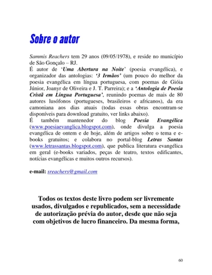 A Blindagem Azul - Poemas - Sammis Reachers — page 60
