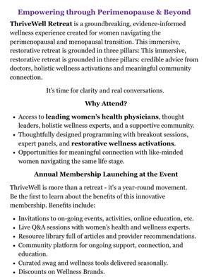 ThriveWell Retreat 2025 — page 2