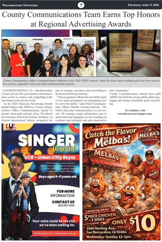 Volume 40 No. 4 |  Thursday, April 9, 2026 — page 5