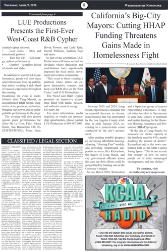Volume 40 No. 4 |  Thursday, April 9, 2026 — page 8
