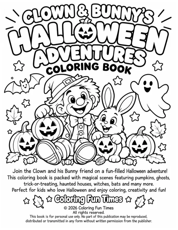 Halloween Adventures Coloring Book