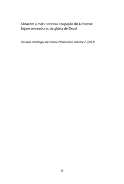 Versos do Ide - Poemas Missionários — page 29