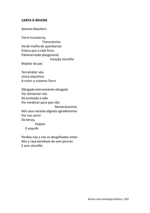 ÁRVORE - Uma Antologia Poética — page 103