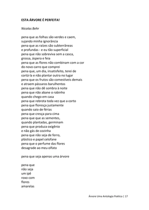 ÁRVORE - Uma Antologia Poética — page 17