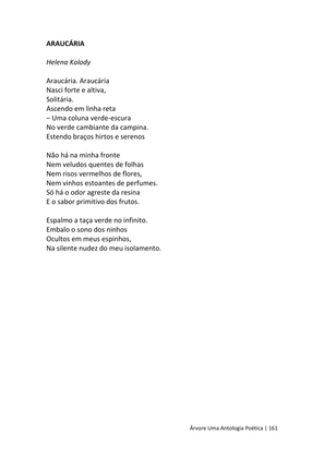 ÁRVORE - Uma Antologia Poética — page 161