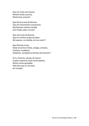 ÁRVORE - Uma Antologia Poética — page 189