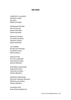 ÁRVORE - Uma Antologia Poética — page 211