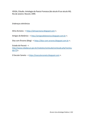 ÁRVORE - Uma Antologia Poética — page 222