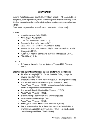 ÁRVORE - Uma Antologia Poética — page 223