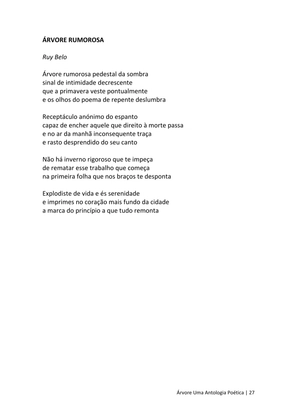 ÁRVORE - Uma Antologia Poética — page 27