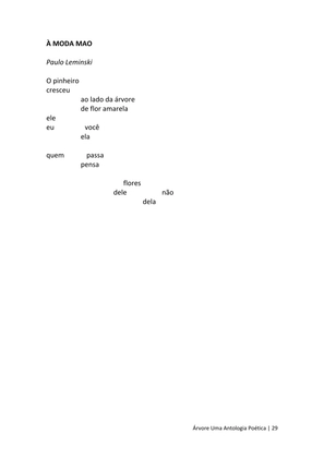ÁRVORE - Uma Antologia Poética — page 29