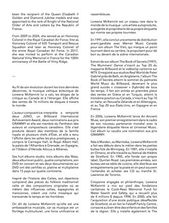 Canadian Music Hall of Fame Ceremony Program — page 22