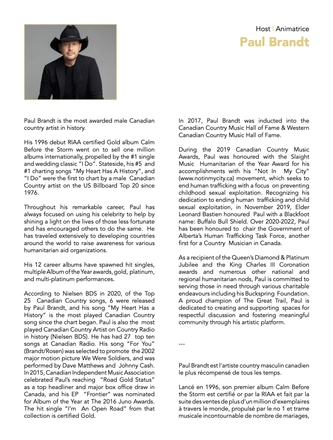 Canadian Music Hall of Fame Ceremony Program — page 30