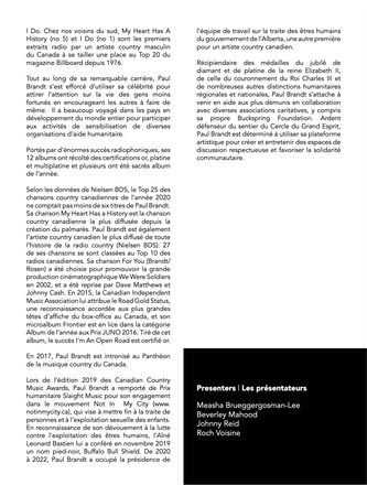 Canadian Music Hall of Fame Ceremony Program — page 31