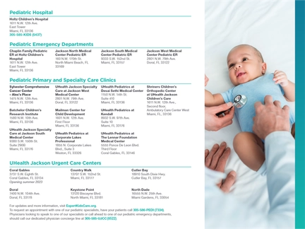 UHealth Jackson Children's Care - Physician to Physician Referrals — page 7