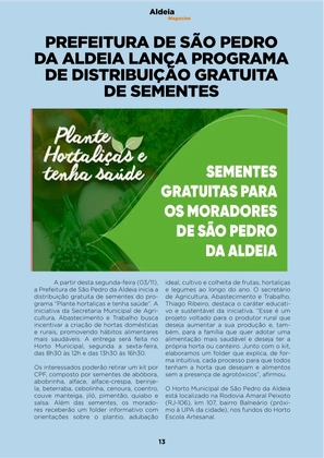 Revista Aldeia Magazine – Edição 064 — page 13