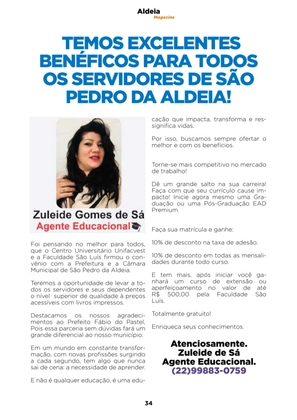 Revista Aldeia Magazine – Edição 064 — page 34