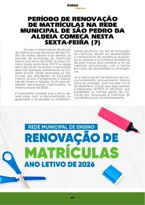 Revista Aldeia Magazine – Edição 064 — page 47
