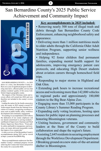 WSSNews | Volume 39 No. 41 — page 2