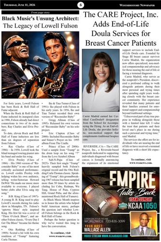 Thursday, June  11 |  Volume 40 No 13 — page 6