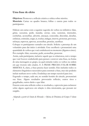 ALMANAQUE DO MOBILIZADOR MISSIONÁRIO – Mais de 1.000 páginas de recursos para ampliar a consciência missionária de sua igreja, grupo e família. — page 101