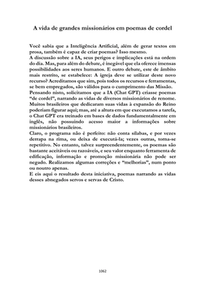 ALMANAQUE DO MOBILIZADOR MISSIONÁRIO – Mais de 1.000 páginas de recursos para ampliar a consciência missionária de sua igreja, grupo e família. — page 1062