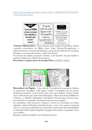 ALMANAQUE DO MOBILIZADOR MISSIONÁRIO – Mais de 1.000 páginas de recursos para ampliar a consciência missionária de sua igreja, grupo e família. — page 1090