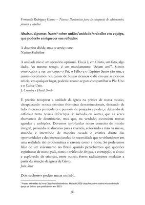 ALMANAQUE DO MOBILIZADOR MISSIONÁRIO – Mais de 1.000 páginas de recursos para ampliar a consciência missionária de sua igreja, grupo e família. — page 121