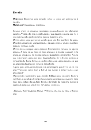 ALMANAQUE DO MOBILIZADOR MISSIONÁRIO – Mais de 1.000 páginas de recursos para ampliar a consciência missionária de sua igreja, grupo e família. — page 131