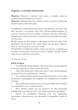 ALMANAQUE DO MOBILIZADOR MISSIONÁRIO – Mais de 1.000 páginas de recursos para ampliar a consciência missionária de sua igreja, grupo e família. — page 133