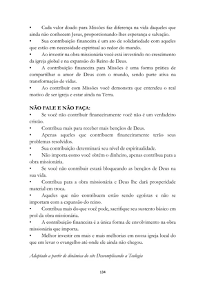 ALMANAQUE DO MOBILIZADOR MISSIONÁRIO – Mais de 1.000 páginas de recursos para ampliar a consciência missionária de sua igreja, grupo e família. — page 134