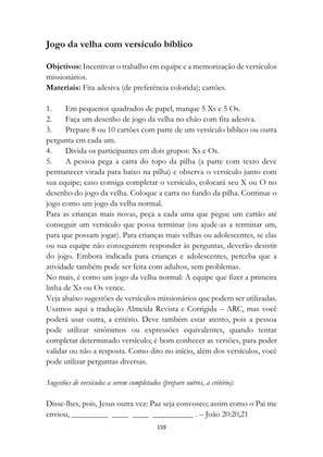 ALMANAQUE DO MOBILIZADOR MISSIONÁRIO – Mais de 1.000 páginas de recursos para ampliar a consciência missionária de sua igreja, grupo e família. — page 159