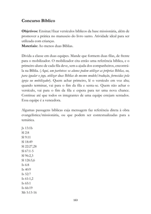 ALMANAQUE DO MOBILIZADOR MISSIONÁRIO – Mais de 1.000 páginas de recursos para ampliar a consciência missionária de sua igreja, grupo e família. — page 163