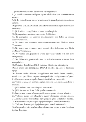 ALMANAQUE DO MOBILIZADOR MISSIONÁRIO – Mais de 1.000 páginas de recursos para ampliar a consciência missionária de sua igreja, grupo e família. — page 181