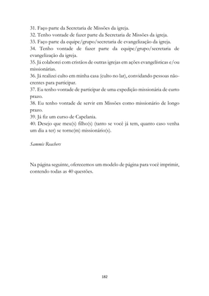 ALMANAQUE DO MOBILIZADOR MISSIONÁRIO – Mais de 1.000 páginas de recursos para ampliar a consciência missionária de sua igreja, grupo e família. — page 182