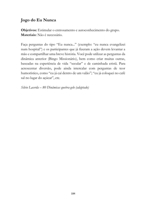 ALMANAQUE DO MOBILIZADOR MISSIONÁRIO – Mais de 1.000 páginas de recursos para ampliar a consciência missionária de sua igreja, grupo e família. — page 184