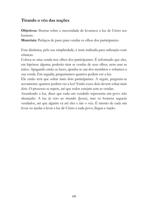 ALMANAQUE DO MOBILIZADOR MISSIONÁRIO – Mais de 1.000 páginas de recursos para ampliar a consciência missionária de sua igreja, grupo e família. — page 195