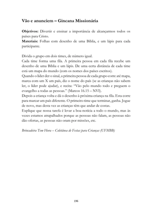 ALMANAQUE DO MOBILIZADOR MISSIONÁRIO – Mais de 1.000 páginas de recursos para ampliar a consciência missionária de sua igreja, grupo e família. — page 196