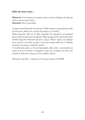 ALMANAQUE DO MOBILIZADOR MISSIONÁRIO – Mais de 1.000 páginas de recursos para ampliar a consciência missionária de sua igreja, grupo e família. — page 197