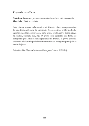 ALMANAQUE DO MOBILIZADOR MISSIONÁRIO – Mais de 1.000 páginas de recursos para ampliar a consciência missionária de sua igreja, grupo e família. — page 198